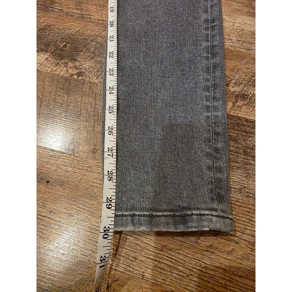 Cabi High Slim Jeans Grey Distressed Denim Skinny Leg 588 Gray Womens 2‎ - Picture 4 of 4
